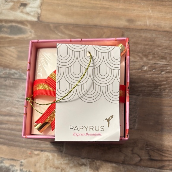 Papyrus Gift Box with Red and Gold Bow - Picture 6 of 6